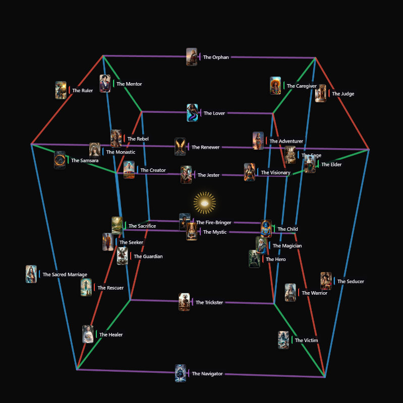 The archetypes map